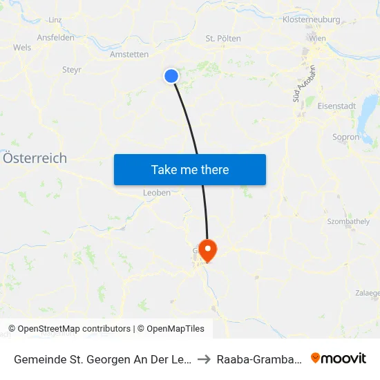 Gemeinde St. Georgen An Der Leys to Raaba-Grambach map