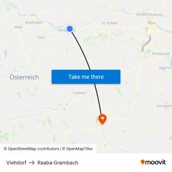 Viehdorf to Raaba-Grambach map