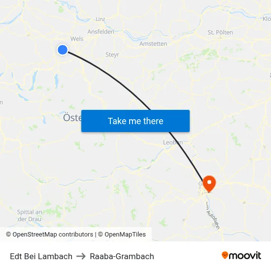 Edt Bei Lambach to Raaba-Grambach map