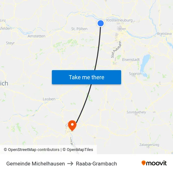 Gemeinde Michelhausen to Raaba-Grambach map