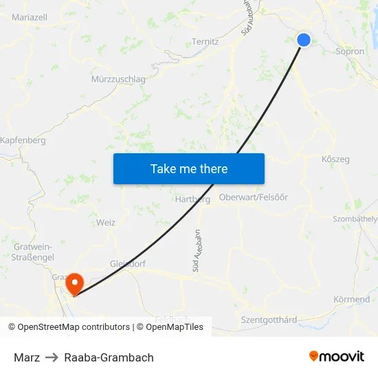 Marz to Raaba-Grambach map