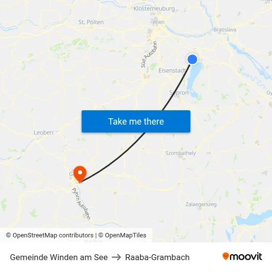 Gemeinde Winden am See to Raaba-Grambach map