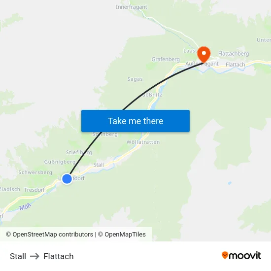Stall to Flattach map