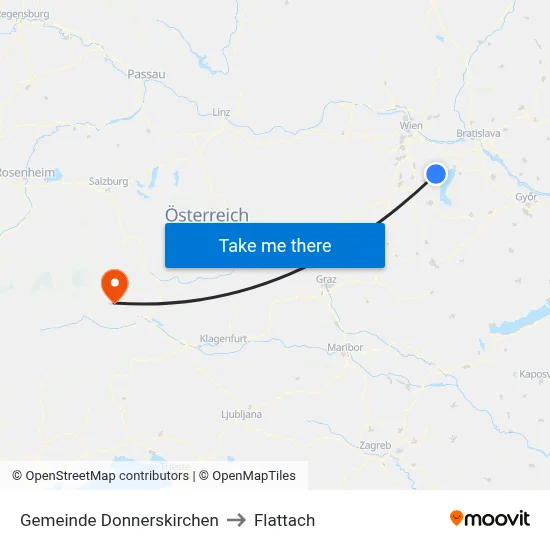 Gemeinde Donnerskirchen to Flattach map