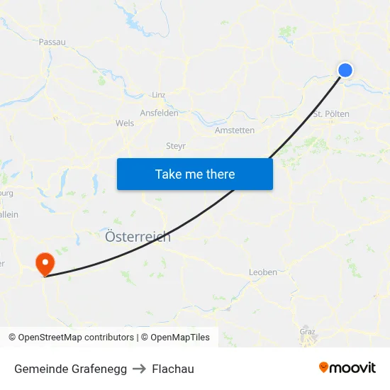 Gemeinde Grafenegg to Flachau map