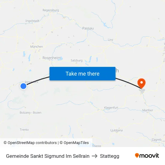 Gemeinde Sankt Sigmund Im Sellrain to Stattegg map