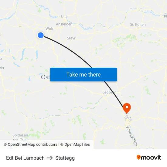 Edt Bei Lambach to Stattegg map