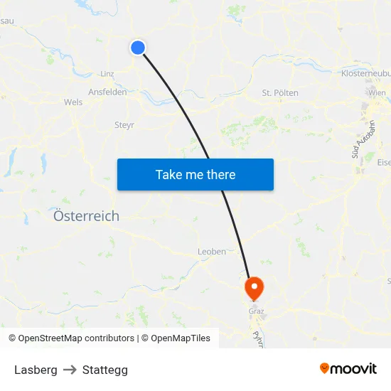 Lasberg to Stattegg map