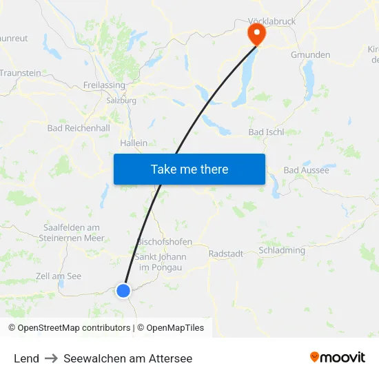 Lend to Seewalchen am Attersee map