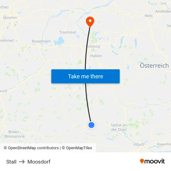 Stall to Moosdorf map