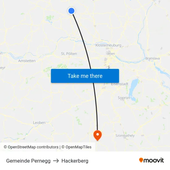 Gemeinde Pernegg to Hackerberg map