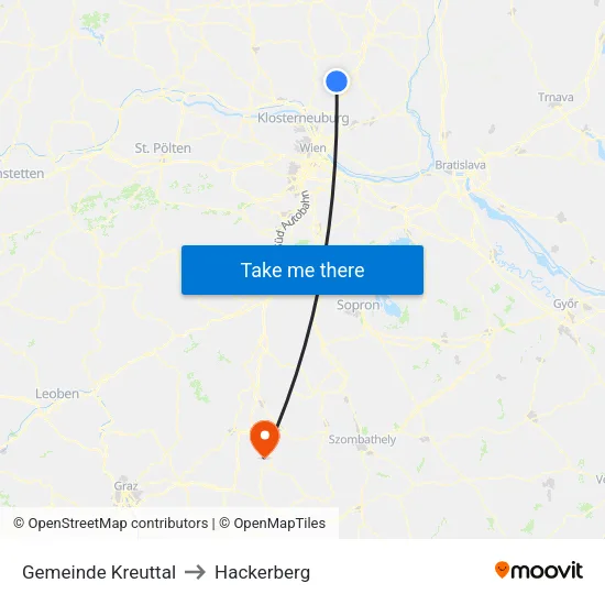 Gemeinde Kreuttal to Hackerberg map