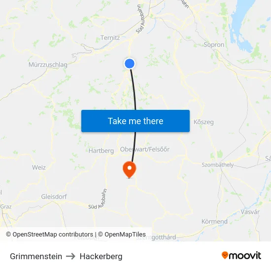 Grimmenstein to Hackerberg map