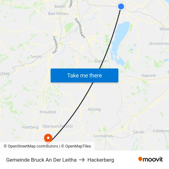 Gemeinde Bruck An Der Leitha to Hackerberg map