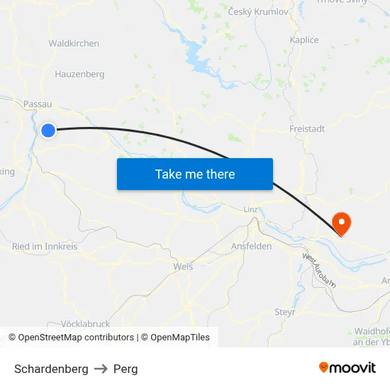 Schardenberg to Perg map