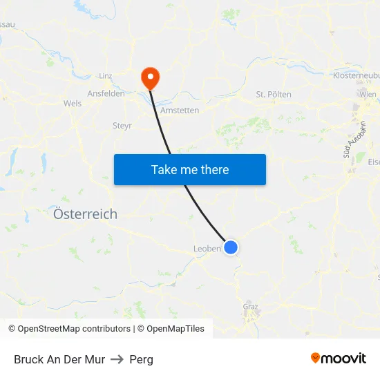 Bruck An Der Mur to Perg map