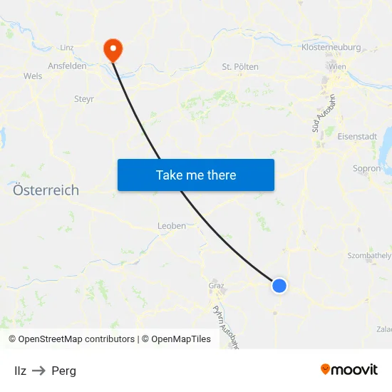 Ilz to Perg map