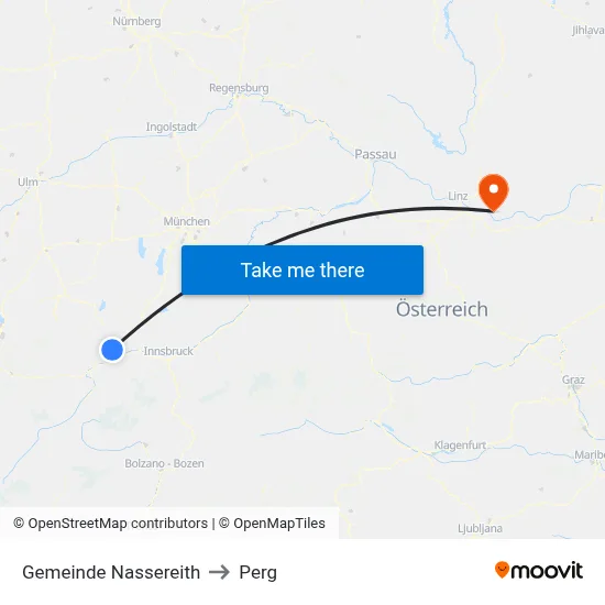 Gemeinde Nassereith to Perg map