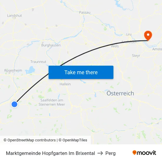 Marktgemeinde Hopfgarten Im Brixental to Perg map