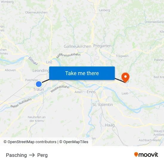Pasching to Perg map