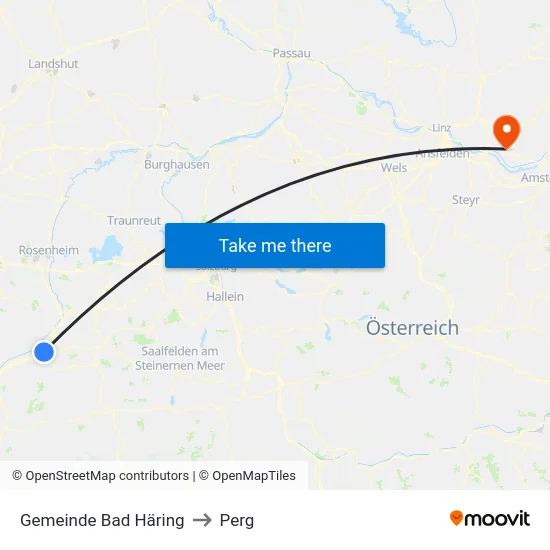Gemeinde Bad Häring to Perg map