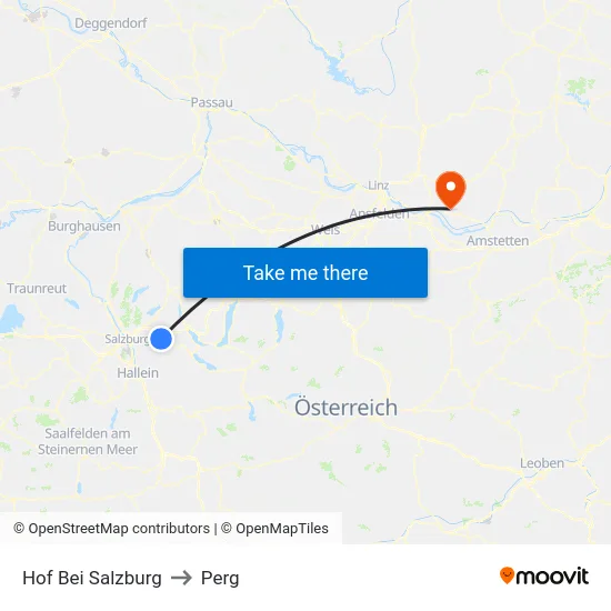 Hof Bei Salzburg to Perg map