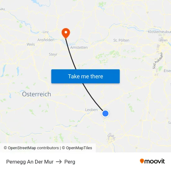 Pernegg An Der Mur to Perg map