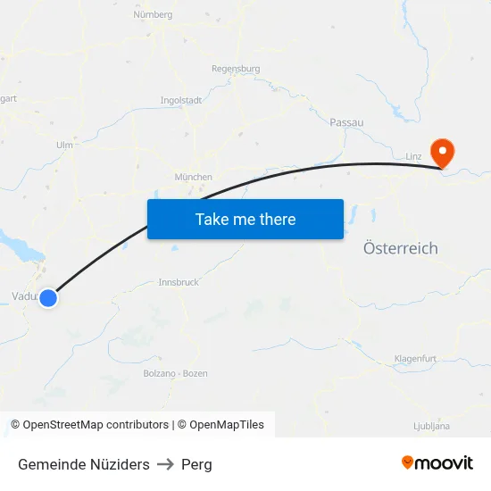 Gemeinde Nüziders to Perg map