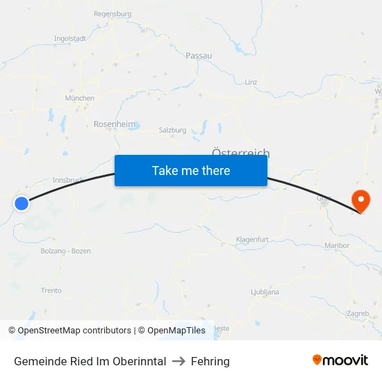 Gemeinde Ried Im Oberinntal to Fehring map