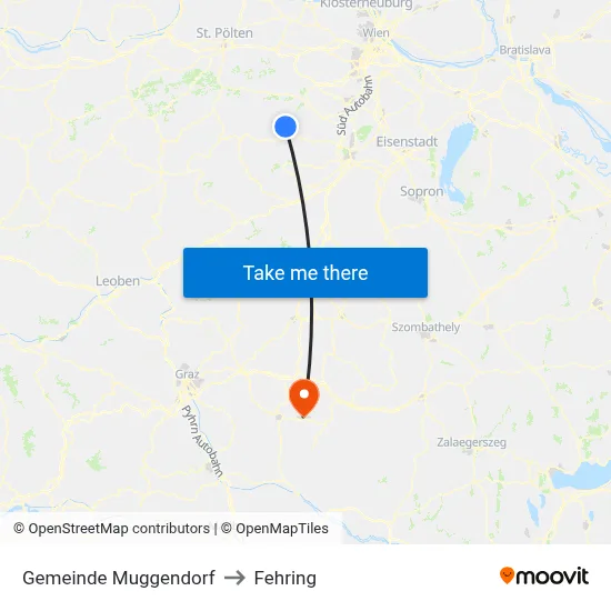 Gemeinde Muggendorf to Fehring map