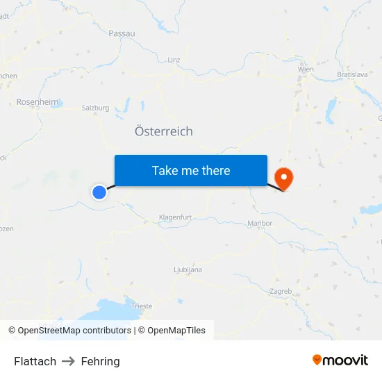 Flattach to Fehring map