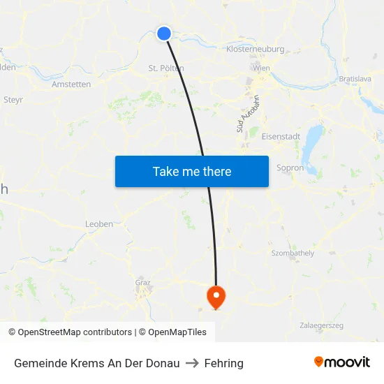 Gemeinde Krems An Der Donau to Fehring map
