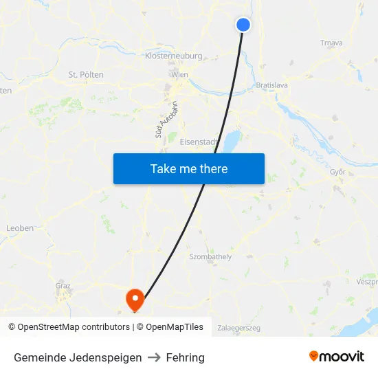 Gemeinde Jedenspeigen to Fehring map