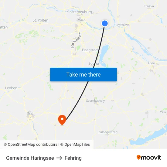 Gemeinde Haringsee to Fehring map