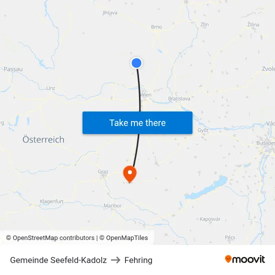 Gemeinde Seefeld-Kadolz to Fehring map