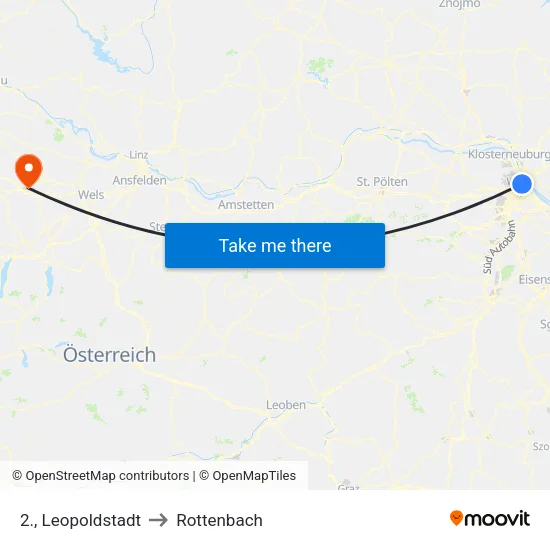 2., Leopoldstadt to Rottenbach map