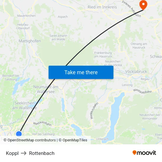 Koppl to Rottenbach map