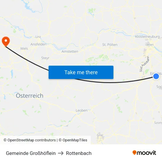 Gemeinde Großhöflein to Rottenbach map