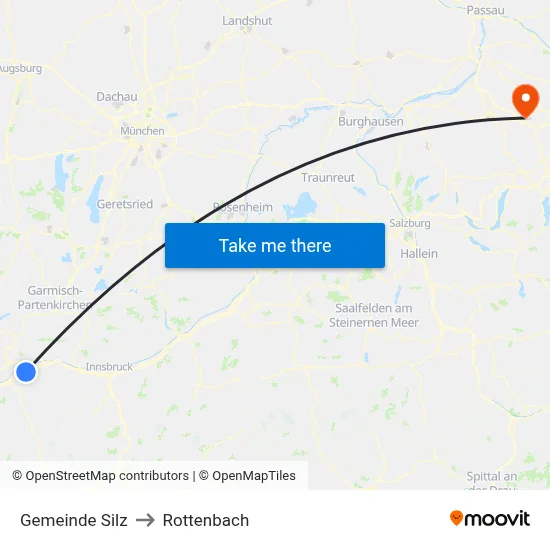 Gemeinde Silz to Rottenbach map