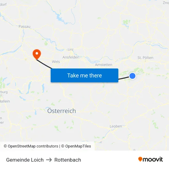 Gemeinde Loich to Rottenbach map