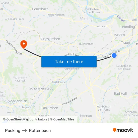 Pucking to Rottenbach map