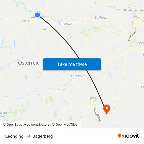 Leonding to Jagerberg map