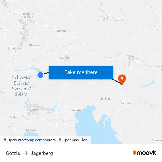 Götzis to Jagerberg map