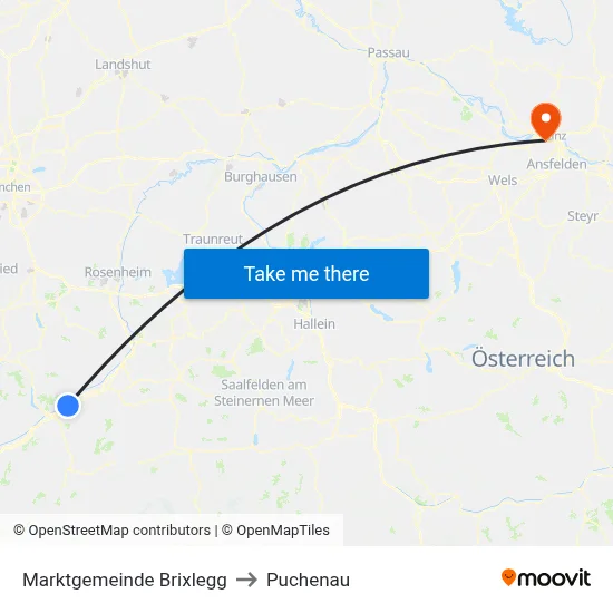 Marktgemeinde Brixlegg to Puchenau map