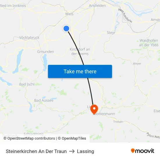 Steinerkirchen An Der Traun to Lassing map
