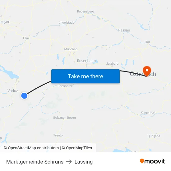 Marktgemeinde Schruns to Lassing map