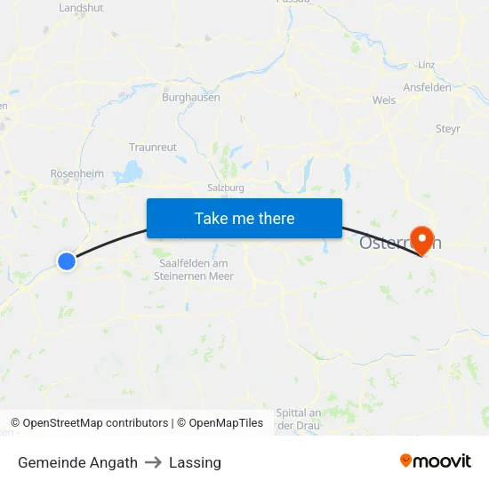 Gemeinde Angath to Lassing map
