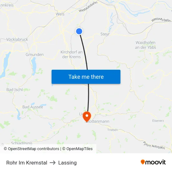 Rohr Im Kremstal to Lassing map
