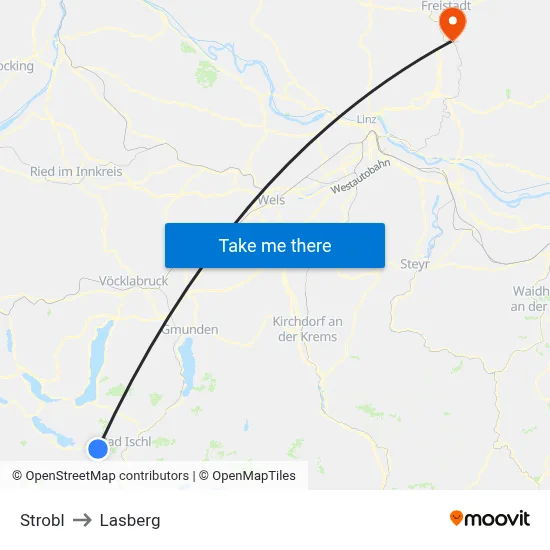 Strobl to Lasberg map