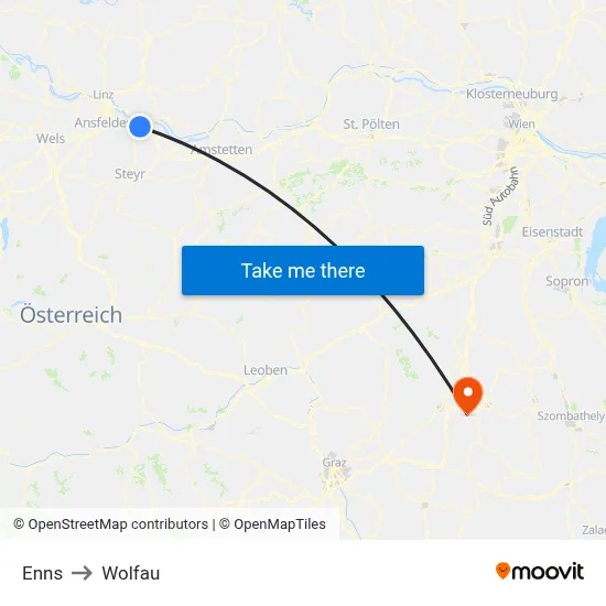 Enns to Wolfau map